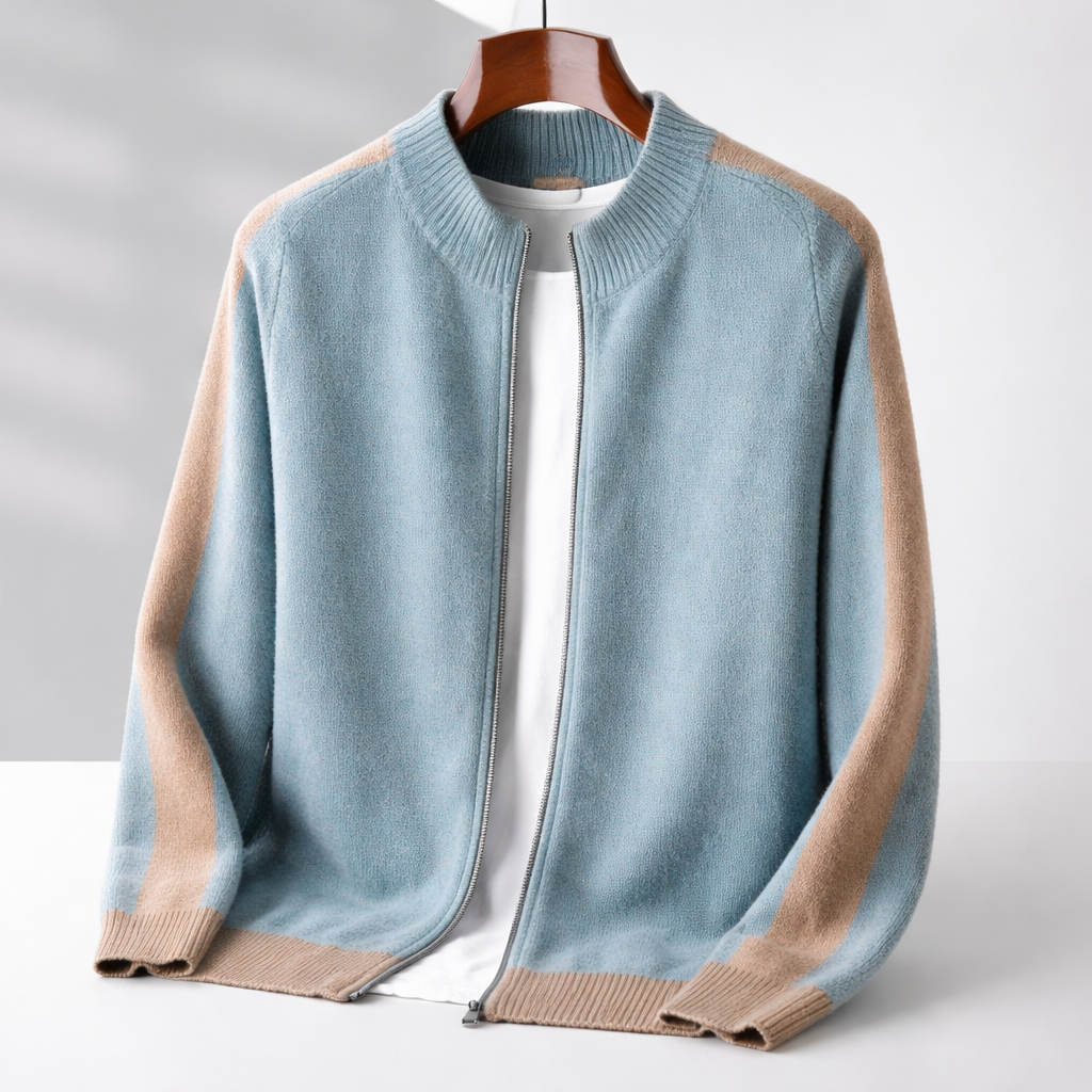 Herren Strickjacke mit Reißverschluss