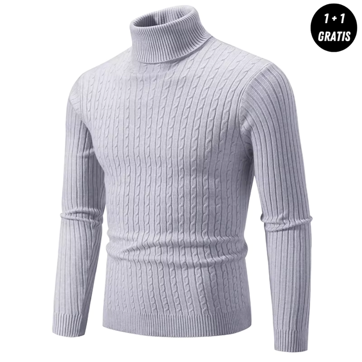 Warmer Strickpullover mit Rollkragen