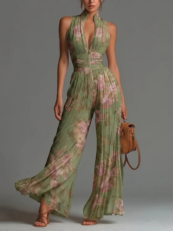 Zsófia Jumpsuit | Plissierter Chiffon • S1