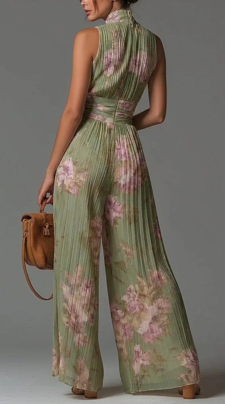 Zsófia Jumpsuit | Plissierter Chiffon • S1