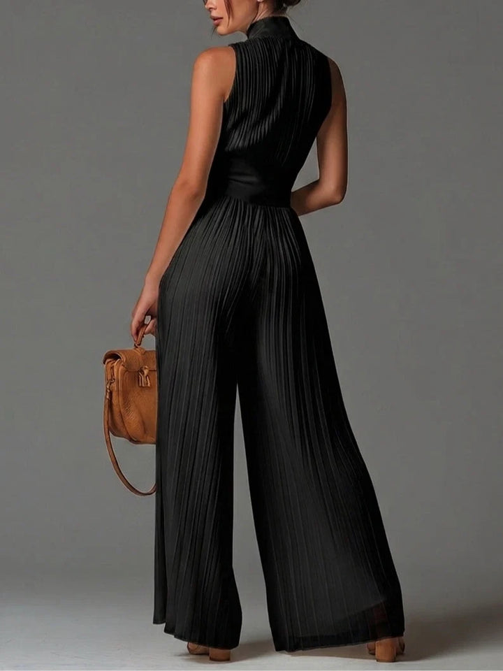 Zsófia Jumpsuit | Plissierter Chiffon • S1