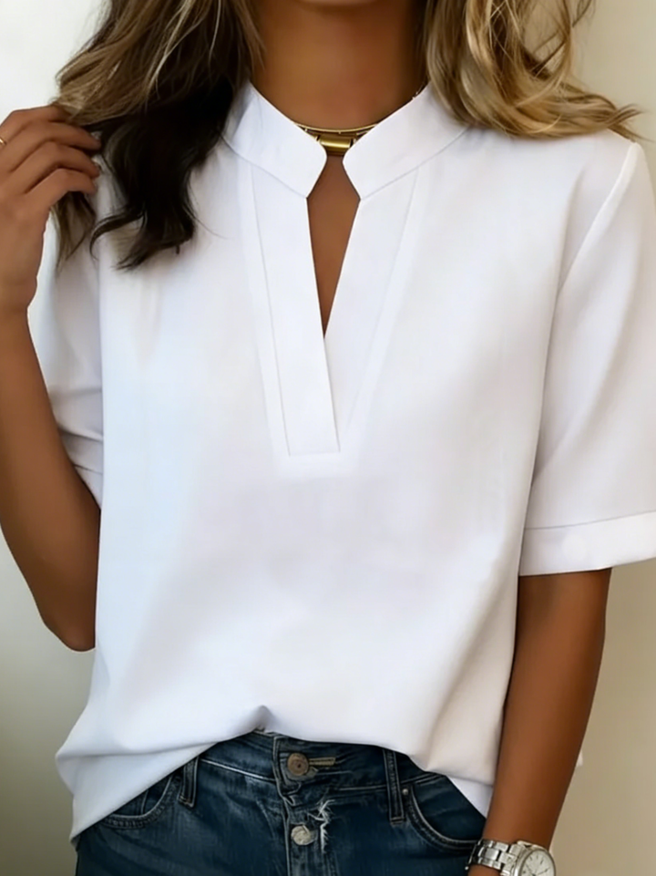 Margot | Elegante V-Ausschnitt-Bluse
