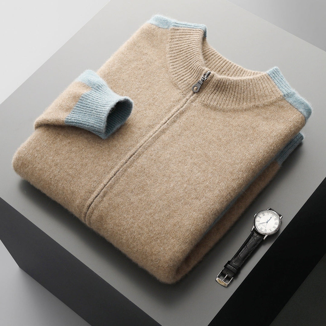 Herren Strickjacke mit Reißverschluss