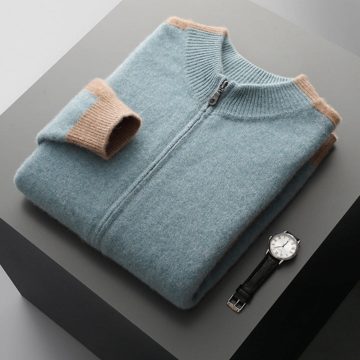 Herren Strickjacke mit Reißverschluss