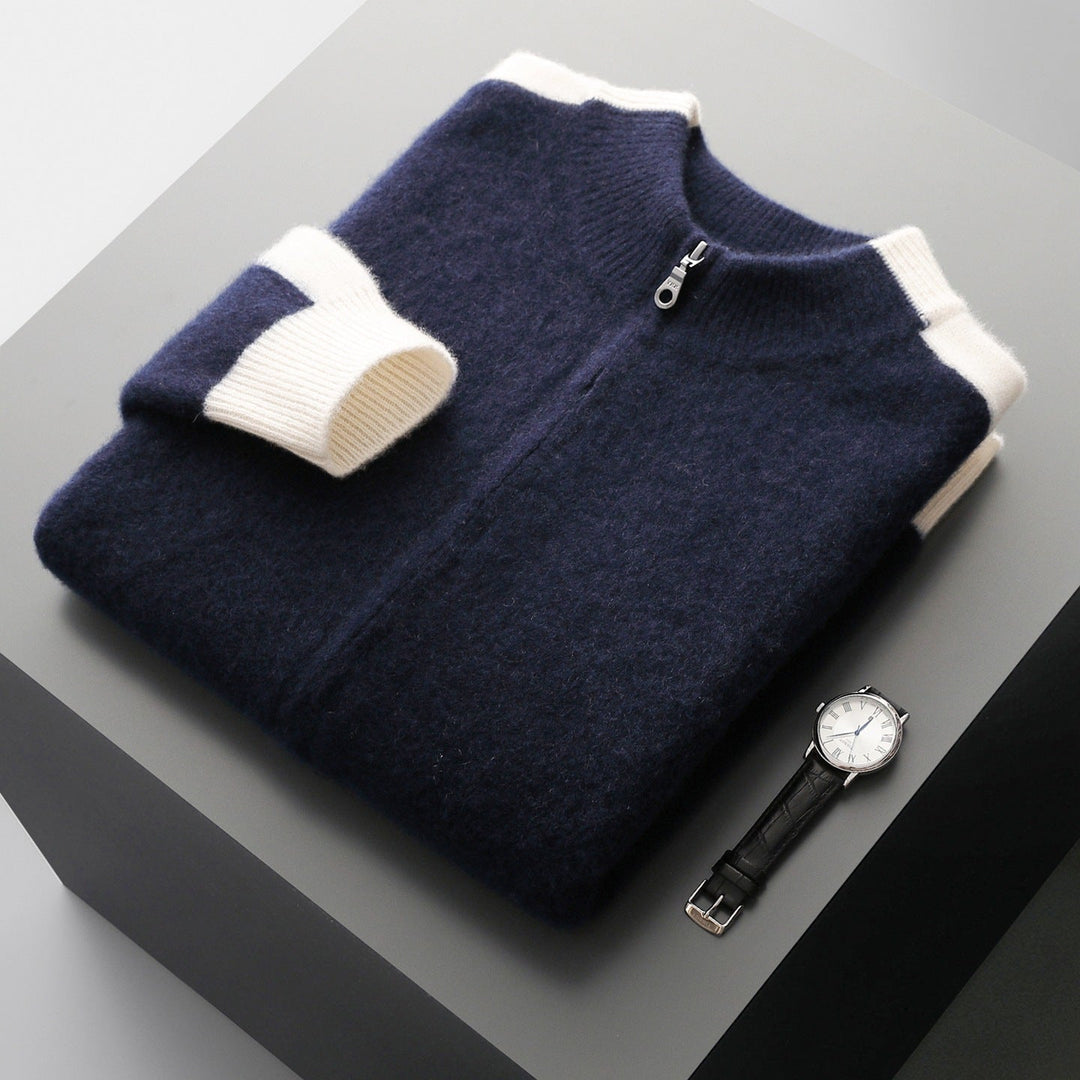 Herren Strickjacke mit Reißverschluss