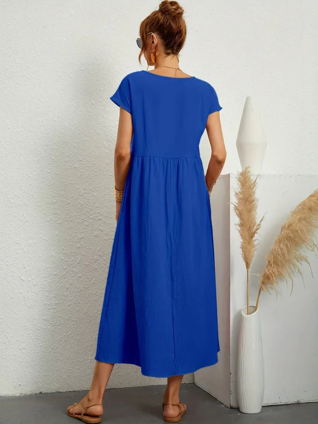 Gabrielle™ — Fließendes Midi-Kleid zeitloser Eleganz