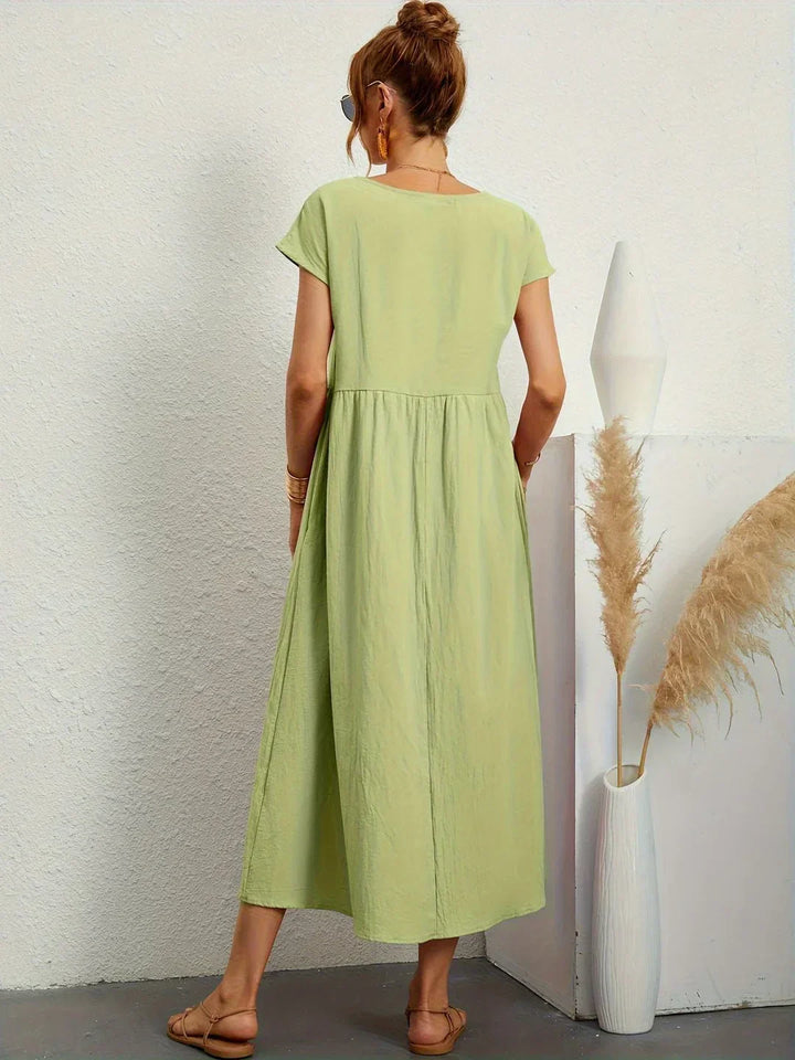 Gabrielle™ — Fließendes Midi-Kleid zeitloser Eleganz