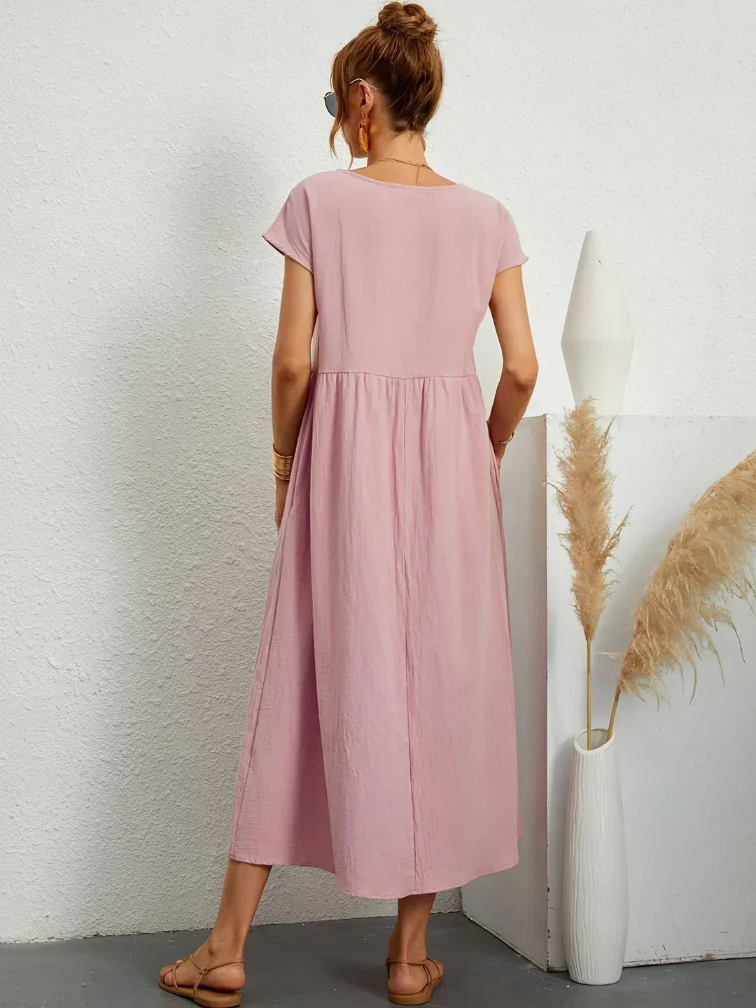 Gabrielle™ — Fließendes Midi-Kleid zeitloser Eleganz