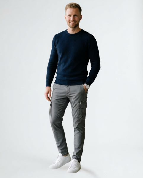 Sommerfeld | Premium Herren Cargo Stretchhose