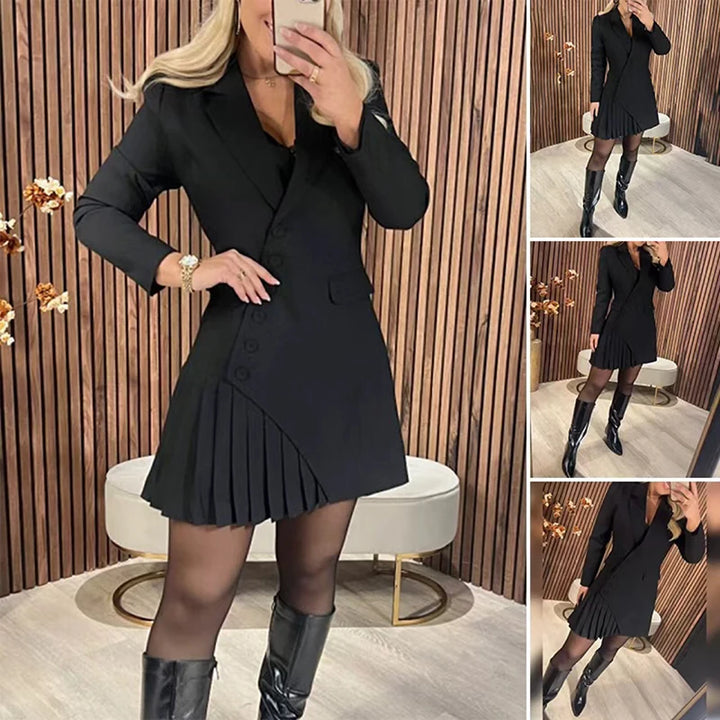 Das Asymmetrische Power-Blazer-Kleid