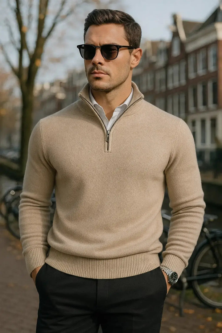 The Windsor Half-Zip Herrenpullover