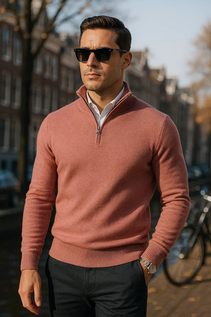 The Windsor Half-Zip Herrenpullover