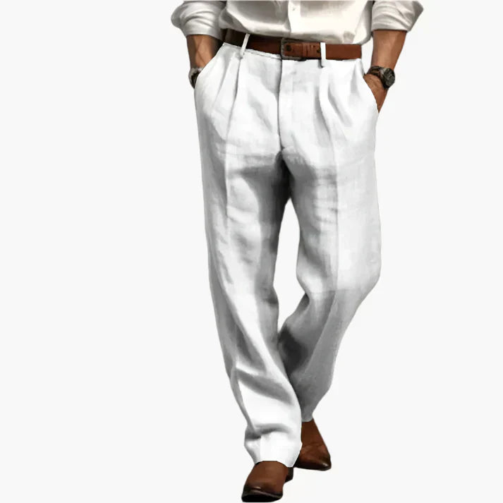 Herren Retro Anzughose – Klassische Business- und Freizeit-Hose mit weitem Bein, elegantem Look, ideal für Büro und Alltag