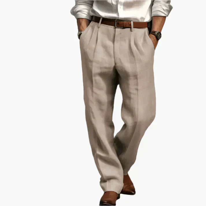 Herren Retro Anzughose – Klassische Business- und Freizeit-Hose mit weitem Bein, elegantem Look, ideal für Büro und Alltag