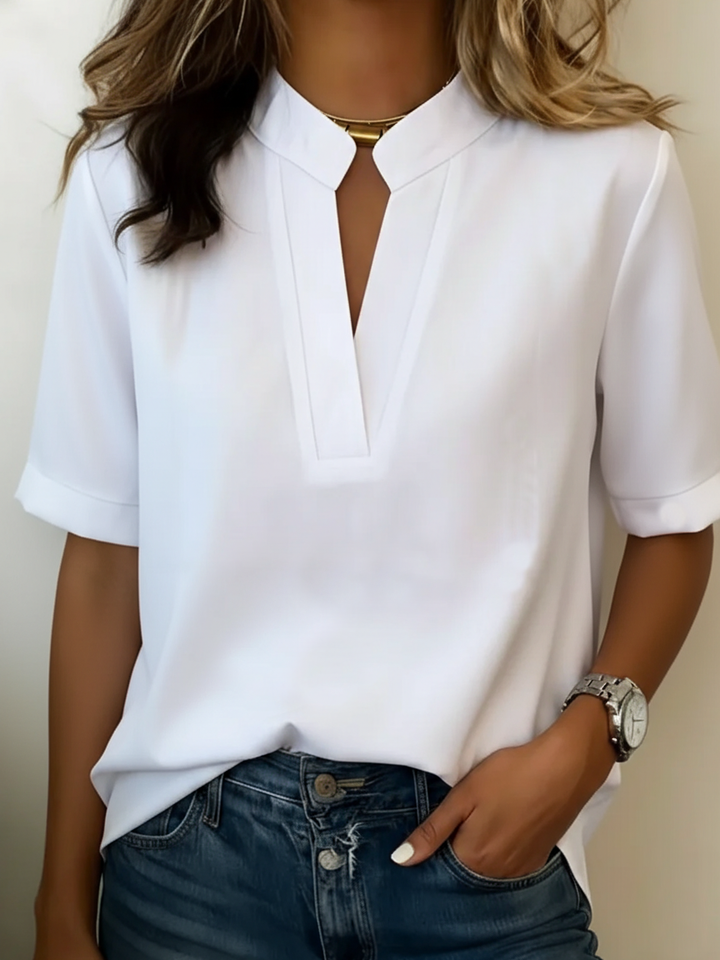 Margot | Elegante V-Ausschnitt-Bluse