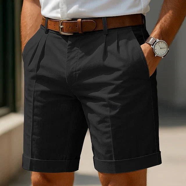 Herren Plissee Tailored Shorts