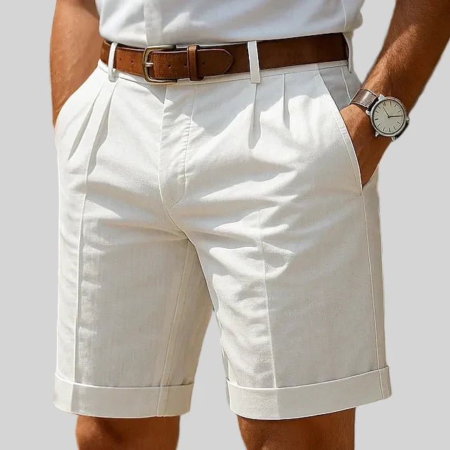 Herren Plissee Tailored Shorts
