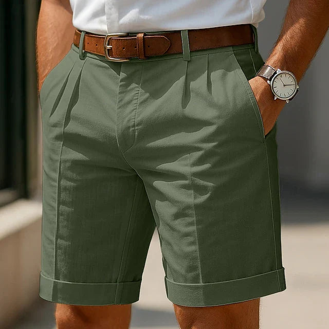Herren Plissee Tailored Shorts